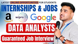 Top 5 Data Analyst Internships amp Online Jobs  How to Develop Skills Data Analyst Course With Jobs [upl. by Magill]