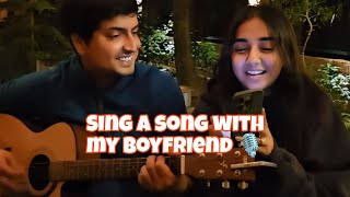 Sing a song with my boyfriend  Ft Prajakta koli amp Vrishank  Cover song [upl. by Ansilme704]