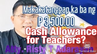 Guidelines on the Grant of Cash Allowance for Teachers [upl. by Thgirw]