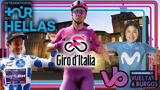 💥GIRO de ITALIA 2024 Etapa 13💥Vuelta a BURGOS Fem Etapa 2💥Tour of HELLAS Etapa 3💥 [upl. by Brest351]