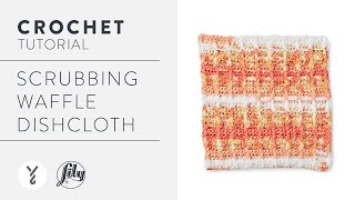 Crochet Waffle Stitch Dishcloth Tutorial With The Crochet Crowd [upl. by Kendall]