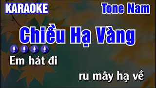 Chiều Hạ Vàng Karaoke Tone Nam  Karaoke AK [upl. by Kynthia]