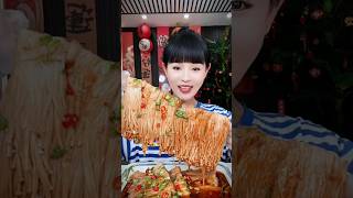 Enoki mushrooms eating daily delicious sort short koreancuisine mukbang chineasefood eating [upl. by Amara]