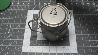 Lixada 750ml Titanium cup Review [upl. by Dranek]