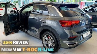 New VW TROC RLine 2019 Review Interior Exterior [upl. by Yvehc]