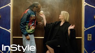 Snoop Dogg and Martha Stewart in the Golden Globes Elevator  InStyle [upl. by Ardnued]