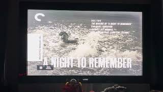 A Night to Remember 1958 Criterion Collection DVD Menu Walkthrough Disc 2 [upl. by Elmira]