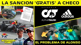 ⚠️La PENALIZACIÓN GRATIS de la FIA a CHECO PEREZ 🤡 ESTO DEBE CAMBIAR ♻️ El PROBLEMA de ALONSO 🌀 AT [upl. by Dunn]