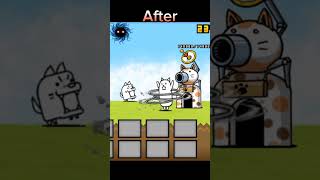 Battle cats beforeafter subscribe gaming battlecats [upl. by Evangelist764]