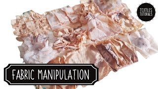 12 Mini Fabric Manipulation Samples  Textiles Tutorial [upl. by Nahrut]