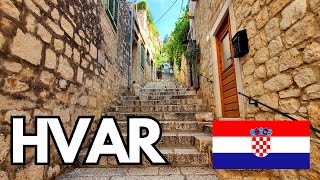 Hvar Old Town Walking Tour Hvar Island Croatia 2024 4k [upl. by Ailin]