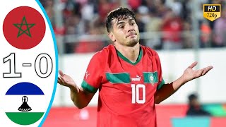 Morocco vs Lesotho 10 HÑ–ghlÑ–ghts amp All Goals 2024 Brahim Diaz Goal 90 [upl. by Norehc]