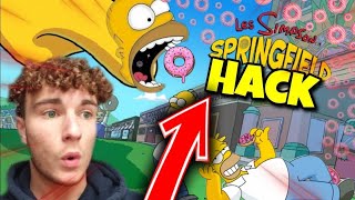 TUTO  DONUTS ET ARGENT ILLIMITÉ  HACK 4540 LES SIMPSON SPRINGFIELD  OLD ITEM  MOD MENU APK [upl. by Anaiad]