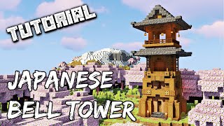 Japanese Bell Tower  Minecraft Tutorial [upl. by Anilak846]