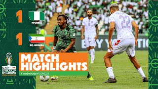 HIGHLIGHTS  Nigeria 🆚 Equatorial Guinea TotalEnergiesAFCON2023  MD1 Group A [upl. by Solon]