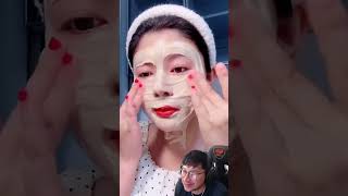 La mascara facial casera 😳 maquillaje videosdivertidos makeuptransformation [upl. by Rustice573]