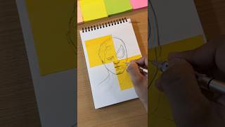 Drawing using Sticky Notes ✨ shorts [upl. by Janus]