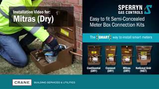 Sperryn Gas Meter MITRAS BOX 22mm Compression fitting installation instructions [upl. by Ecinahc367]