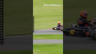 Incredible overtake shocks commentator 🤯 kartracing motorsport racing [upl. by Joshua640]