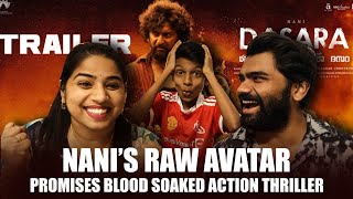 Dasara Trailer Reaction  Nani  Keerthy Suresh AshwinKavya [upl. by Latsryk]