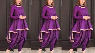 Dhoti Salwar Suit 💜Latest amp stylish suit design 2024dhotisalwarsuit [upl. by Nestor293]