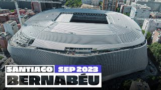 NEW Santiago Bernabéu stadium works September 2023  Real Madrid [upl. by Nibur]