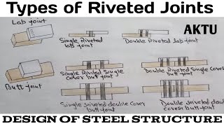 Types of riveted joints  Design of steel structure [upl. by Anay]