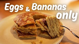 Healthy Flourless GlutenFree Banana Pancakes for Baby [upl. by Llevram615]