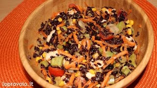 Insalata di riso venere  Black Venus Rice Salad [upl. by Einnor]