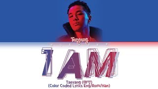 TAEYANG 태양  1AM Color Coded Lyrics EngRomHan [upl. by Aldas]