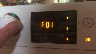 Hotpoint ARISTON 603A Сервисный режим стиральной машины Error F01 [upl. by Loginov671]