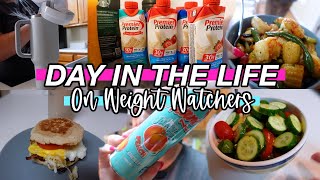 DAY IN MY LIFE ON WEIGHT WATCHERS  Full Day of Eating with Points  Weight Watchers 2023 [upl. by Sang442]