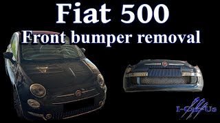 Fiat 500 Front bumper removal  tutorial [upl. by Yggam179]