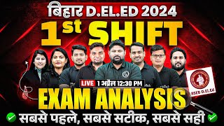 Bihar Deled Exam Analysis 2024  Deled 01 April 1st Shift Paper Review  Deled Paper Analysis 2024 [upl. by Niatsirk]