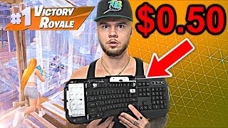 I Tried Using The WORST Fortnite Keyboard [upl. by Aikam338]