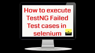 TestNG Failed Test cases reexecution in selenium [upl. by Atenahs]