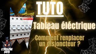 comment remplacer un disjoncteur de tableau électrique [upl. by Alikat]