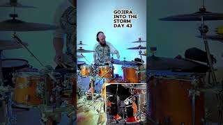 Gojira  Into The Storm  Day 43 Maintaining Tempo and Even Play 🥁🎵  drums challenge [upl. by Aneehsit614]