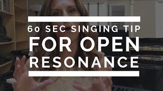 60 Second Singing Tip Open Resonance amp Diphthongs  Arden Kaywin Vocal Studio [upl. by Aisac]