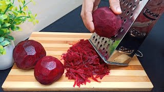 Betteraves Râpées‼️ Recette facile le goût est plus que merveilleux 👌🔝 Grated Beets Recipe [upl. by Horton]