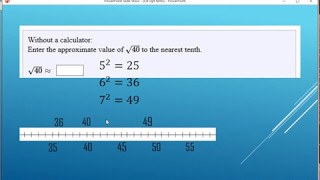 Estimate Square Root to the Nearest Tenth [upl. by Randee409]