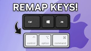 How to Remap Windows Keyboard Modifier Keys in MacOS Easy Tutorial [upl. by Junina74]