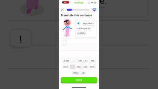 U25 S5 French Lets learn with Duolingo study shorts french [upl. by Barber87]