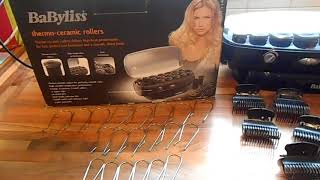 Babyliss Heated Thermo Ceramic Hair Rollers Curlers Womens Beauty 3035U [upl. by Winther]