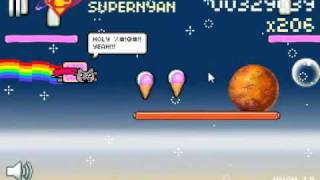 Nyan Cat Lost in Space 1878709 Points High Score Version 19 [upl. by Ahseekat]