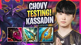 CHOVY TESTING KASSADIN IN KOREA SOLOQ  GEN Chovy Plays Kassadin MID vs Twisted Fate  Season 2024 [upl. by Swerdna562]