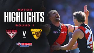 Essendon v Hawthorn Highlights  Round 1 2024  AFL [upl. by Schnabel579]