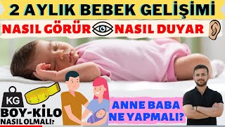 2 Aylık Bebek Gelişimi 2023 [upl. by Saixela]