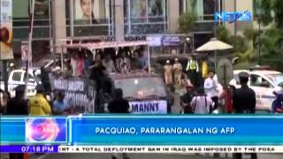 Philippine Army ready to give honors to Manny Pacquiao [upl. by Elenahc271]