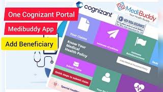 Cognizant Medibuddy App  Add Beneficiary  2022  one cognizant portal  Medibuddy [upl. by Alaekim]